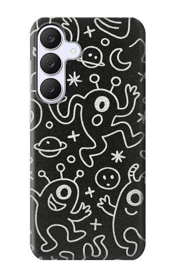 S4101 モンスター柄 Cute Cartoon Monster Pattern Samsung Galaxy S25 FE バックケース、フリップケース・カバー