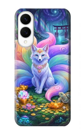 S4088 幻想キツネ精霊 Fantasy Fox Spirit Magical Artwork Samsung Galaxy S25 Edge バックケース、フリップケース・カバー