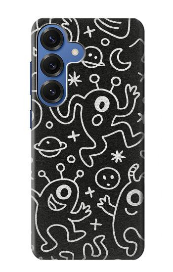 S4101 モンスター柄 Cute Cartoon Monster Pattern Samsung Galaxy S25 バックケース、フリップケース・カバー