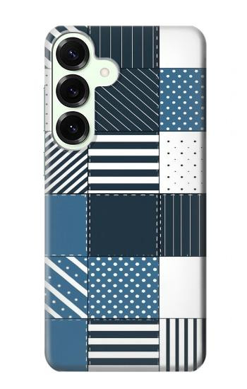 S4082 モダンパッチワーク柄 Modern Geometric Patchwork Pattern Samsung Galaxy S25 Plus バックケース、フリップケース・カバー