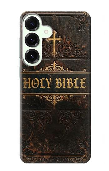 S4109 アンティーク聖書風表紙 Vintage Antique Bible Book Cover Art Samsung Galaxy S25 Plus バックケース、フリップケース・カバー