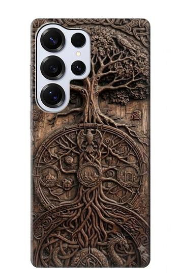 S4103 生命の樹アート Ancient Tree Of Life Symbol Art Samsung Galaxy S25 Ultra バックケース、フリップケース・カバー