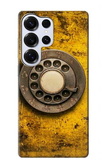 S4107 レトロ電話ダイヤル Retro Rotary Phone Dial Vintage Samsung Galaxy S25 Ultra バックケース、フリップケース・カバー