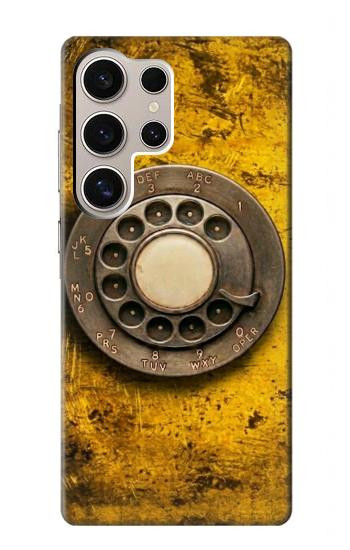 S4107 レトロ電話ダイヤル Retro Rotary Phone Dial Vintage Samsung Galaxy S24 Ultra バックケース、フリップケース・カバー