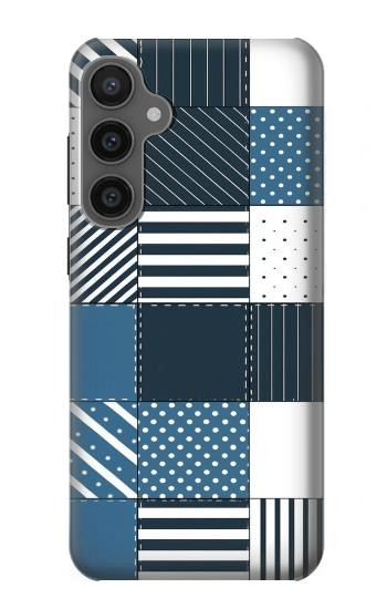 S4082 モダンパッチワーク柄 Modern Geometric Patchwork Pattern Samsung Galaxy S23 FE バックケース、フリップケース・カバー