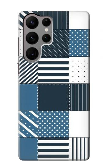 S4082 モダンパッチワーク柄 Modern Geometric Patchwork Pattern Samsung Galaxy S23 Ultra バックケース、フリップケース・カバー