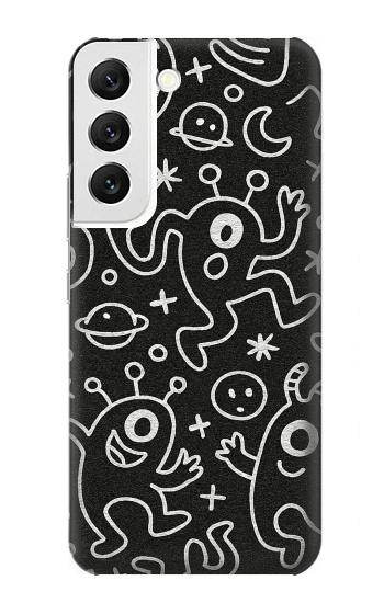 S4101 モンスター柄 Cute Cartoon Monster Pattern Samsung Galaxy S22 バックケース、フリップケース・カバー
