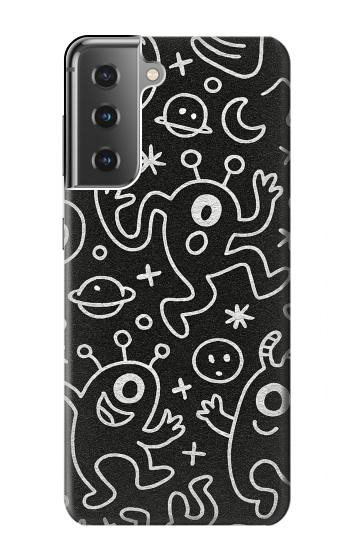 S4101 モンスター柄 Cute Cartoon Monster Pattern Samsung Galaxy S21 Plus 5G, Galaxy S21+ 5G バックケース、フリップケース・カバー