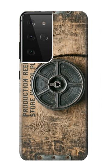 S4108 レトロフィルムアート Vintage Camera Film Reel Artwork Samsung Galaxy S21 Ultra 5G バックケース、フリップケース・カバー