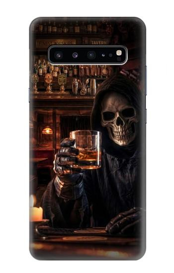 S4102 スカルバーアート Vintage Skull Tavern Artwork Samsung Galaxy S10 5G バックケース、フリップケース・カバー