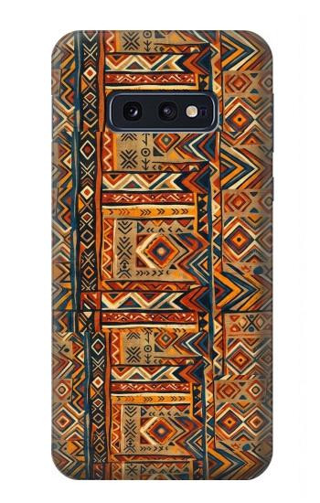 S4079 トライバル幾何学柄 Tribal Geometric Ethnic Pattern Samsung Galaxy S10e バックケース、フリップケース・カバー