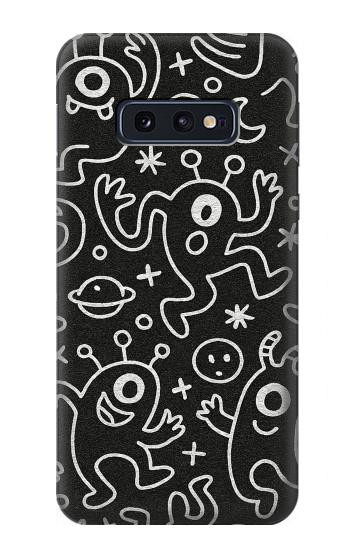 S4101 モンスター柄 Cute Cartoon Monster Pattern Samsung Galaxy S10e バックケース、フリップケース・カバー