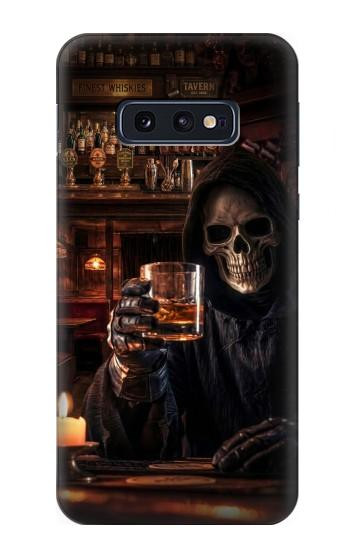 S4102 スカルバーアート Vintage Skull Tavern Artwork Samsung Galaxy S10e バックケース、フリップケース・カバー