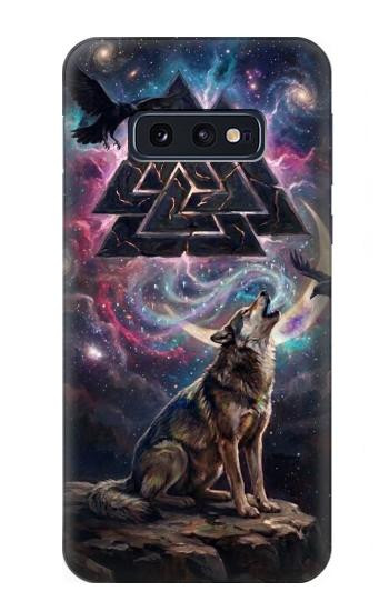 S4110 オオカミと古代紋章 Mystic Wolf Ancient Symbol Artwork Samsung Galaxy S10e バックケース、フリップケース・カバー