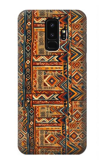 S4079 トライバル幾何学柄 Tribal Geometric Ethnic Pattern Samsung Galaxy S9 Plus バックケース、フリップケース・カバー