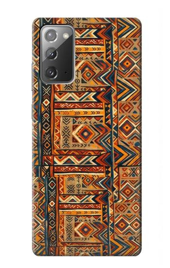 S4079 トライバル幾何学柄 Tribal Geometric Ethnic Pattern Samsung Galaxy Note 20 バックケース、フリップケース・カバー