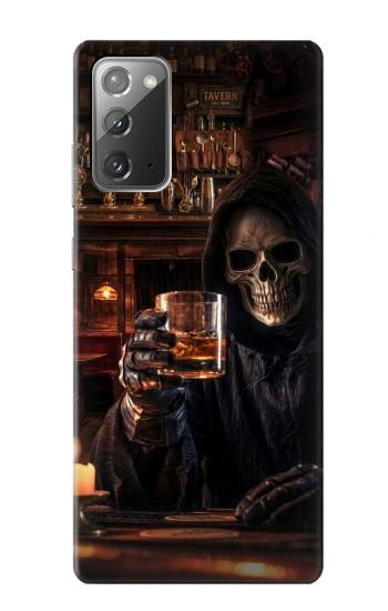 S4102 スカルバーアート Vintage Skull Tavern Artwork Samsung Galaxy Note 20 バックケース、フリップケース・カバー