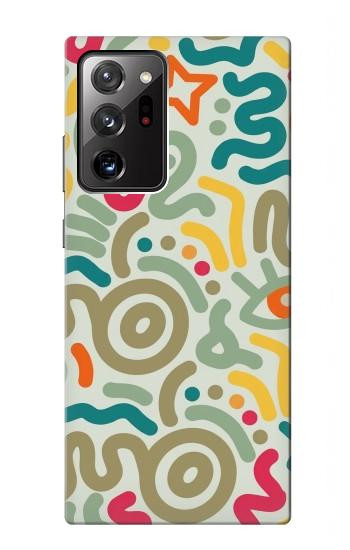S4078 カラフル落書き柄 Abstract Colorful Doodle Pattern Samsung Galaxy Note 20 Ultra, Ultra 5G バックケース、フリップケース・カバー