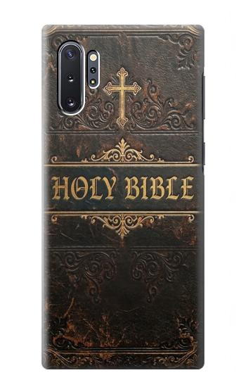 S4109 アンティーク聖書風表紙 Vintage Antique Bible Book Cover Art Samsung Galaxy Note 10 Plus バックケース、フリップケース・カバー