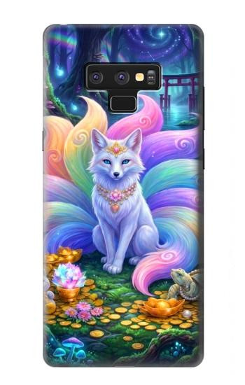 S4088 幻想キツネ精霊 Fantasy Fox Spirit Magical Artwork Note 9 Samsung Galaxy Note9 バックケース、フリップケース・カバー