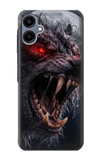 S4094 月夜のオオカミ Wolf Moonlight Fantasy Art Samsung Galaxy A06 バックケース、フリップケース・カバー