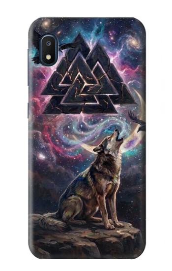 S4110 オオカミと古代紋章 Mystic Wolf Ancient Symbol Artwork Samsung Galaxy A10e バックケース、フリップケース・カバー