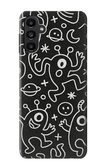 S4101 モンスター柄 Cute Cartoon Monster Pattern Samsung Galaxy A13 5G バックケース、フリップケース・カバー