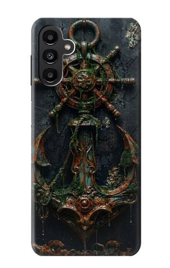 S4106 アンカーと舵輪アート Vintage Maritime Anchor Helm Art Samsung Galaxy A13 5G バックケース、フリップケース・カバー