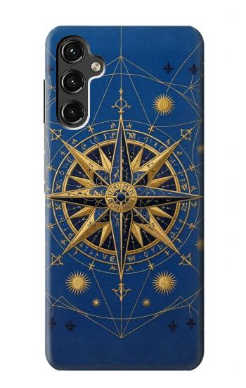 S4086 マリンコンパス柄 Nautical Compass Maritime Design Samsung Galaxy A14 5G バックケース、フリップケース・カバー
