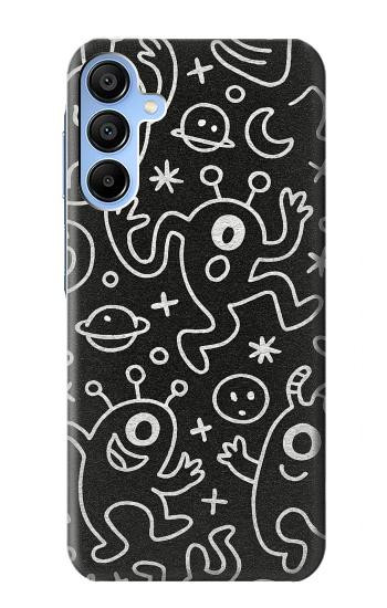 S4101 モンスター柄 Cute Cartoon Monster Pattern Samsung Galaxy A15 5G バックケース、フリップケース・カバー