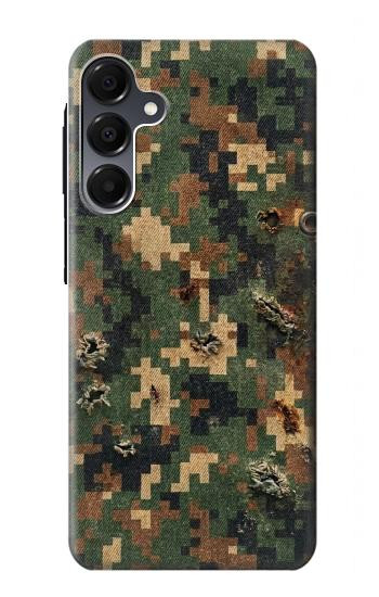 S4091 デジタル迷彩柄 Green Digital Camouflage Pattern Samsung Galaxy A16 5G バックケース、フリップケース・カバー