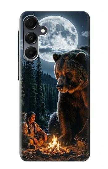 S4095 森のクマ幻想画 Majestic Bear Indian Wilderness Art Samsung Galaxy A16 5G バックケース、フリップケース・カバー