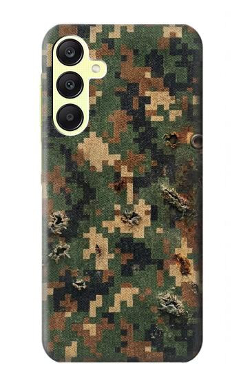 S4091 デジタル迷彩柄 Green Digital Camouflage Pattern Samsung Galaxy A25 5G バックケース、フリップケース・カバー
