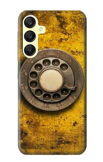 S4107 レトロ電話ダイヤル Retro Rotary Phone Dial Vintage Samsung Galaxy A25 5G バックケース、フリップケース・カバー