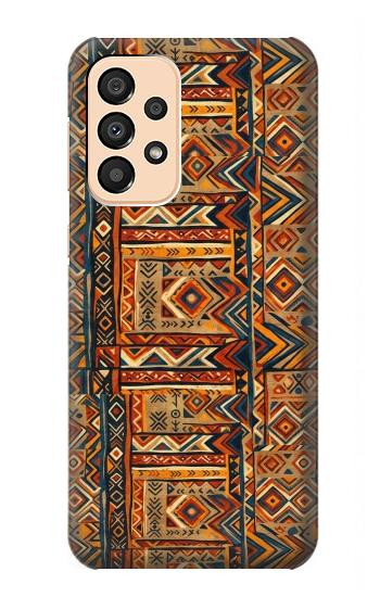 S4079 トライバル幾何学柄 Tribal Geometric Ethnic Pattern Samsung Galaxy A33 5G バックケース、フリップケース・カバー