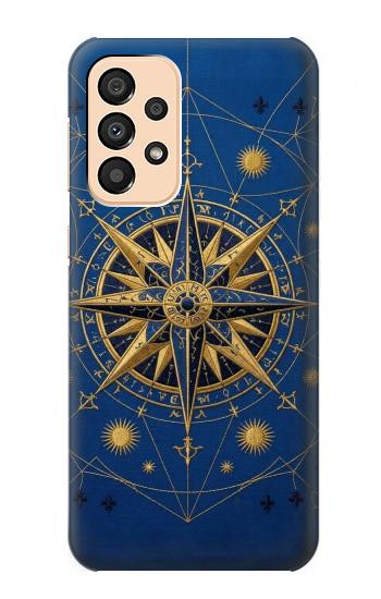 S4086 マリンコンパス柄 Nautical Compass Maritime Design Samsung Galaxy A33 5G バックケース、フリップケース・カバー