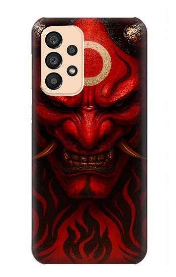 S4099 赤鬼幻想アート Mystic Red Demon Illustration Samsung Galaxy A33 5G バックケース、フリップケース・カバー