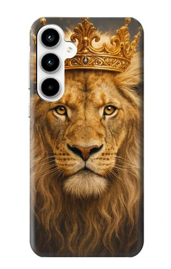 S4093 王冠ライオンアート Royal Lion Portrait Artwork Samsung Galaxy A35 5G バックケース、フリップケース・カバー