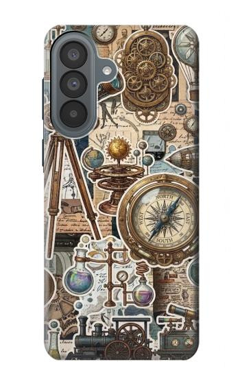 S4100 レトロ科学コラージュ Vintage Scientific Discovery Collage Samsung Galaxy A37 バックケース、フリップケース・カバー