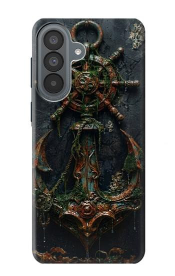S4106 アンカーと舵輪アート Vintage Maritime Anchor Helm Art Samsung Galaxy A37 バックケース、フリップケース・カバー
