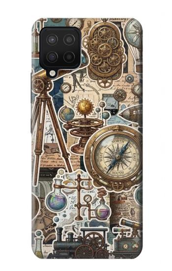 S4100 レトロ科学コラージュ Vintage Scientific Discovery Collage Samsung Galaxy A42 5G バックケース、フリップケース・カバー