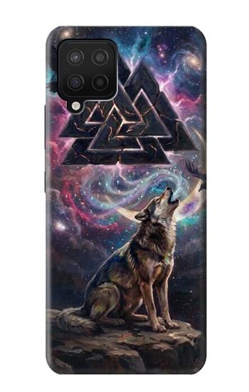 S4110 オオカミと古代紋章 Mystic Wolf Ancient Symbol Artwork Samsung Galaxy A42 5G バックケース、フリップケース・カバー