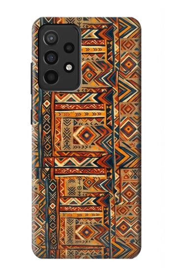 S4079 トライバル幾何学柄 Tribal Geometric Ethnic Pattern Samsung Galaxy A52, Galaxy A52 5G バックケース、フリップケース・カバー