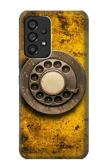 S4107 レトロ電話ダイヤル Retro Rotary Phone Dial Vintage Samsung Galaxy A53 5G バックケース、フリップケース・カバー