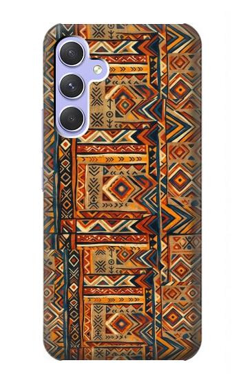 S4079 トライバル幾何学柄 Tribal Geometric Ethnic Pattern Samsung Galaxy A54 5G バックケース、フリップケース・カバー