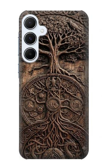S4103 生命の樹アート Ancient Tree Of Life Symbol Art Samsung Galaxy A55 5G バックケース、フリップケース・カバー