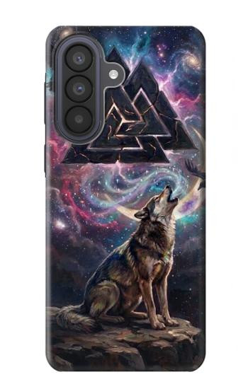 S4110 オオカミと古代紋章 Mystic Wolf Ancient Symbol Artwork Samsung Galaxy A57 バックケース、フリップケース・カバー