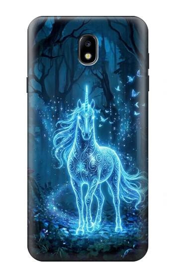 S4104 幻想の森の精霊馬 Mystical Forest Spirit Horse Fantasy Samsung Galaxy J7 (2018), J7 Aero, J7 Top, J7 Aura, J7 Crown, J7 Refine, J7 Eon, J7 V 2nd Gen, J7 Star バックケース、フリップケース・カバー