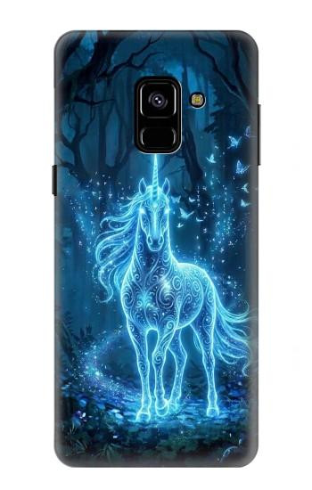 S4104 幻想の森の精霊馬 Mystical Forest Spirit Horse Fantasy Samsung Galaxy A8 (2018) バックケース、フリップケース・カバー