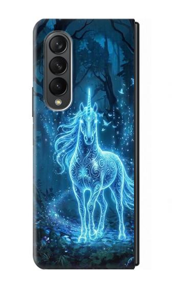 S4104 幻想の森の精霊馬 Mystical Forest Spirit Horse Fantasy Samsung Galaxy Z Fold 3 5G バックケース、フリップケース・カバー